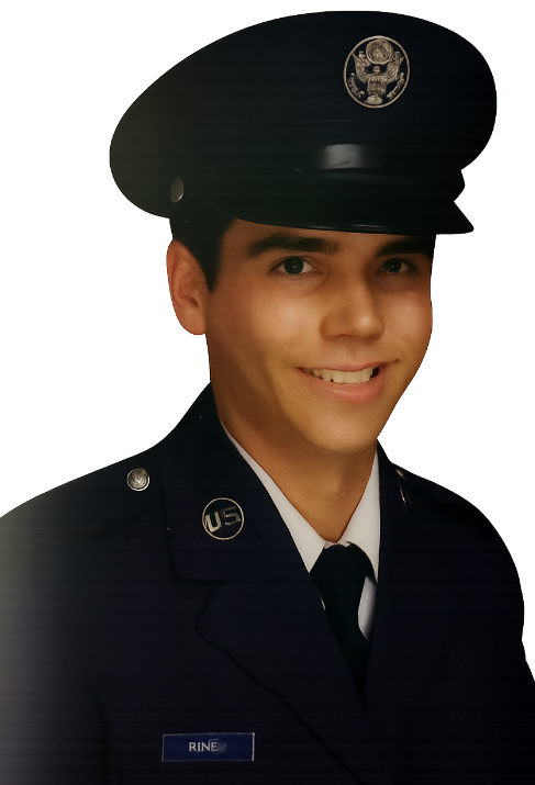 Brent Rinehart in U.S. Air Force uniform